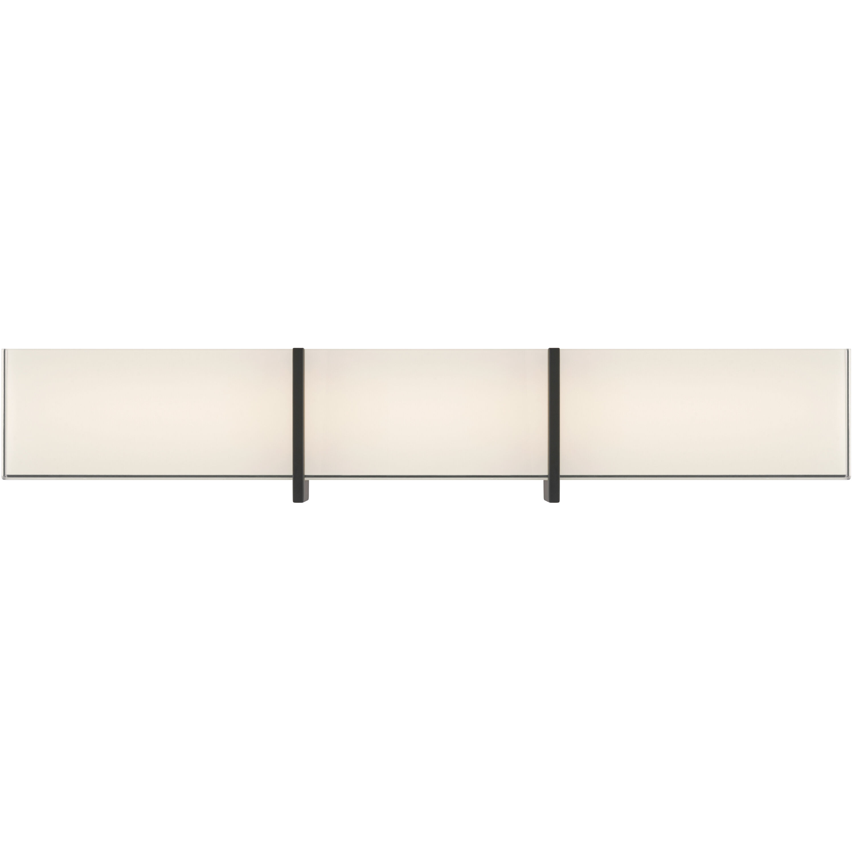 High Rise LED 30.25 inch Dark Matte Black Bath Bar Wall Light