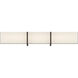 High Rise LED 30.25 inch Dark Matte Black Bath Bar Wall Light