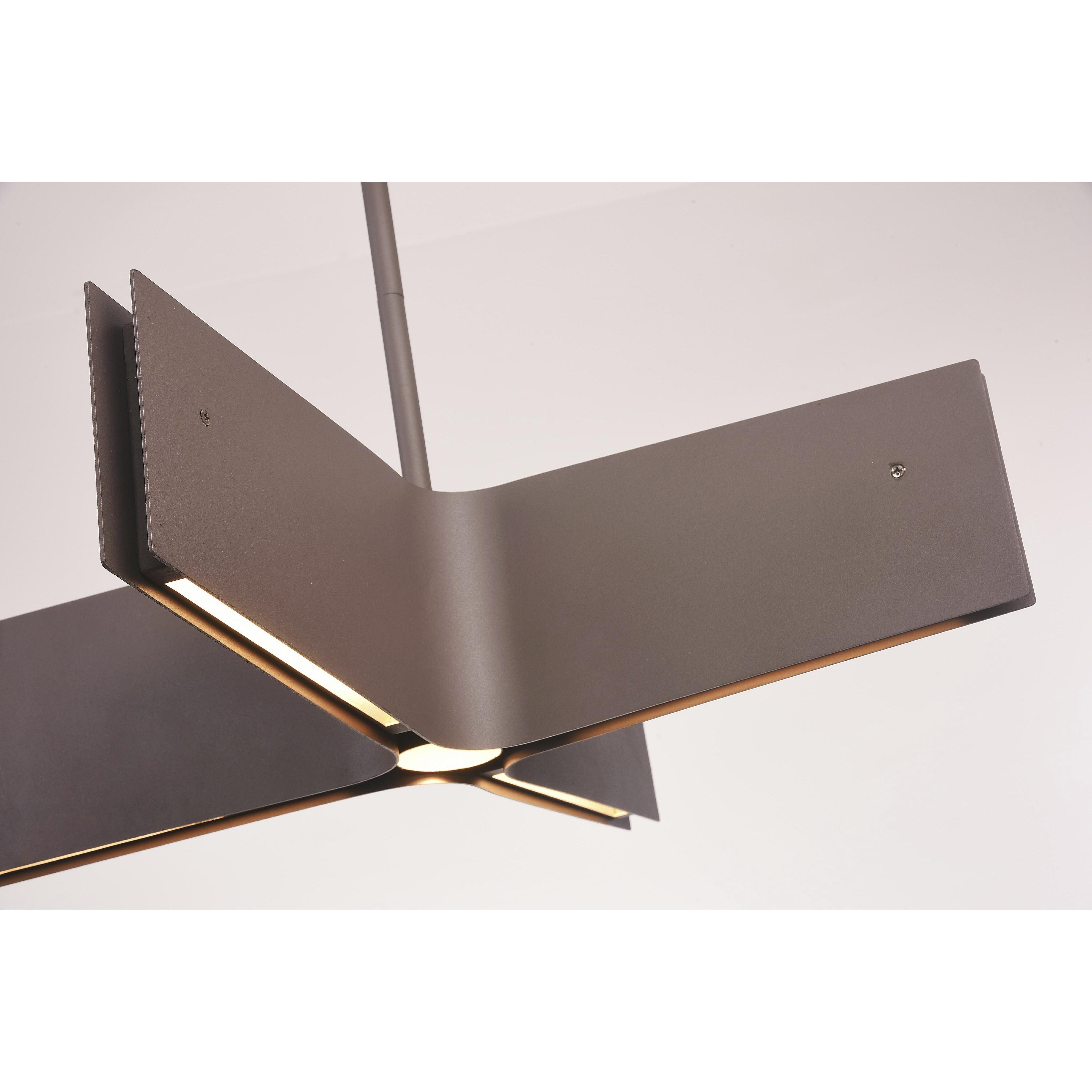 Canada LED 25.2 inch Sand Coffee Chandelier Ceiling Light