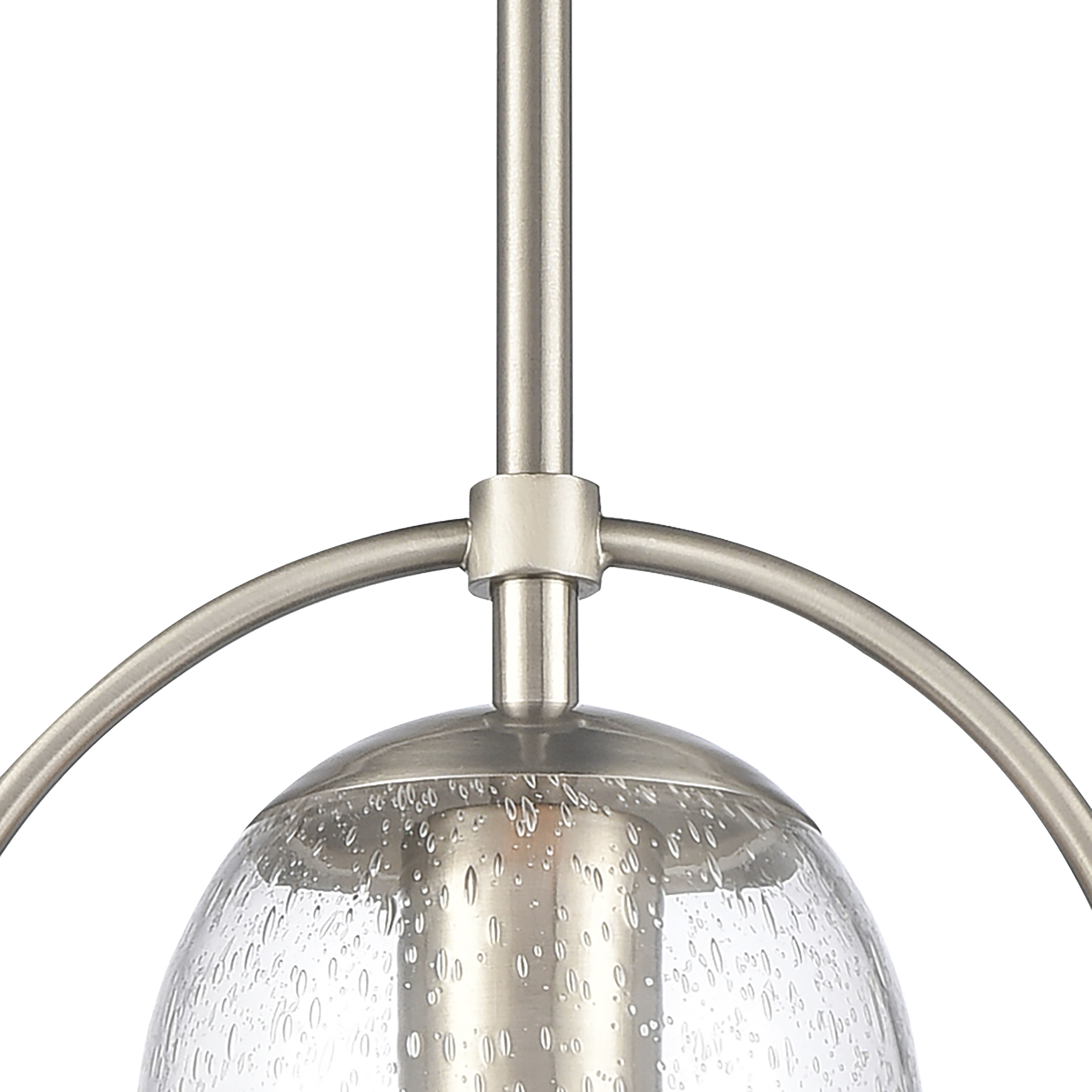 Connection 1 Light 8 inch Satin Nickel Mini Pendant Ceiling Light