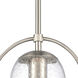 Connection 1 Light 8 inch Satin Nickel Mini Pendant Ceiling Light