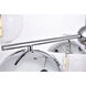 Eclipse 6 Light 36 inch Chrome Pendant Ceiling Light