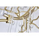 Anita 12 Light 18 inch Gold Leaf Down Chandelier Ceiling Light