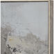 Bronson Lake Abstract Gray with Antique Gold Framed Wall Art