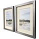 Cool Day Blue and Gray and Green Framed Art