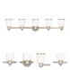 Middlebush 5 Light 45 inch Polished Nickel Vanity Sconce Wall Light