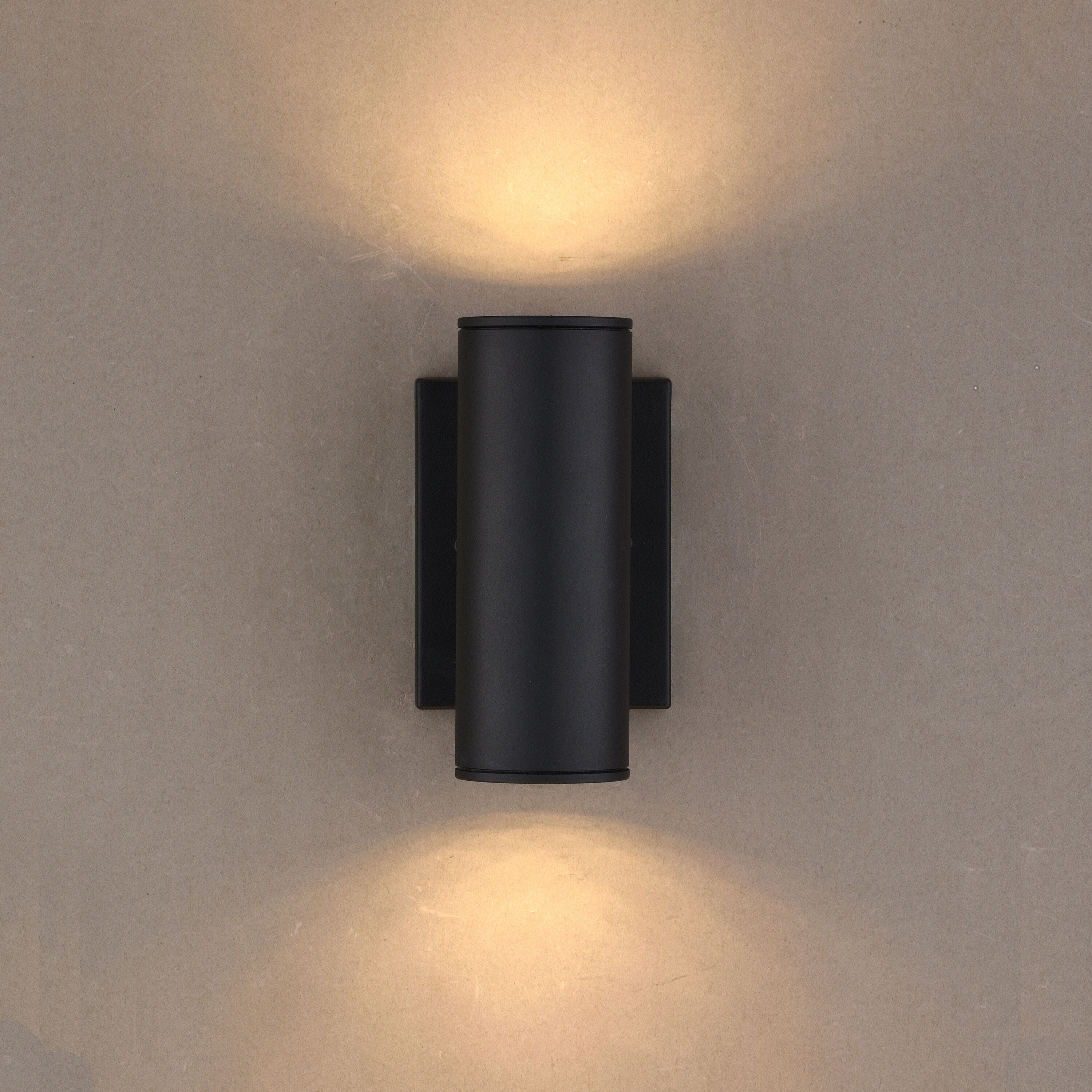 Chiasso LED 8 inch Textured Black Outdoor Wall