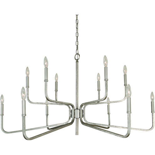 Heidleberg 12 Light 46 inch Satin Pewter Dining Chandelier Ceiling Light