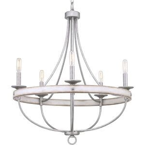 Camps Bay 5 Light 26 inch Galvanized Chandelier Ceiling Light