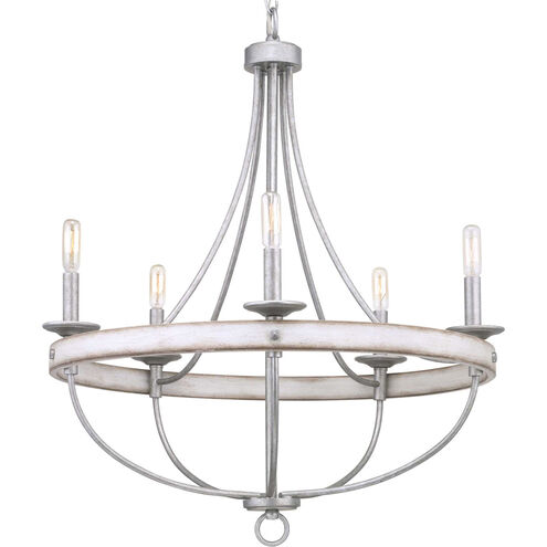 Camps Bay 5 Light 26 inch Galvanized Chandelier Ceiling Light