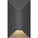 Nuvi 12v 1.40 watt Black Landscape Deck Sconce, Rectangular