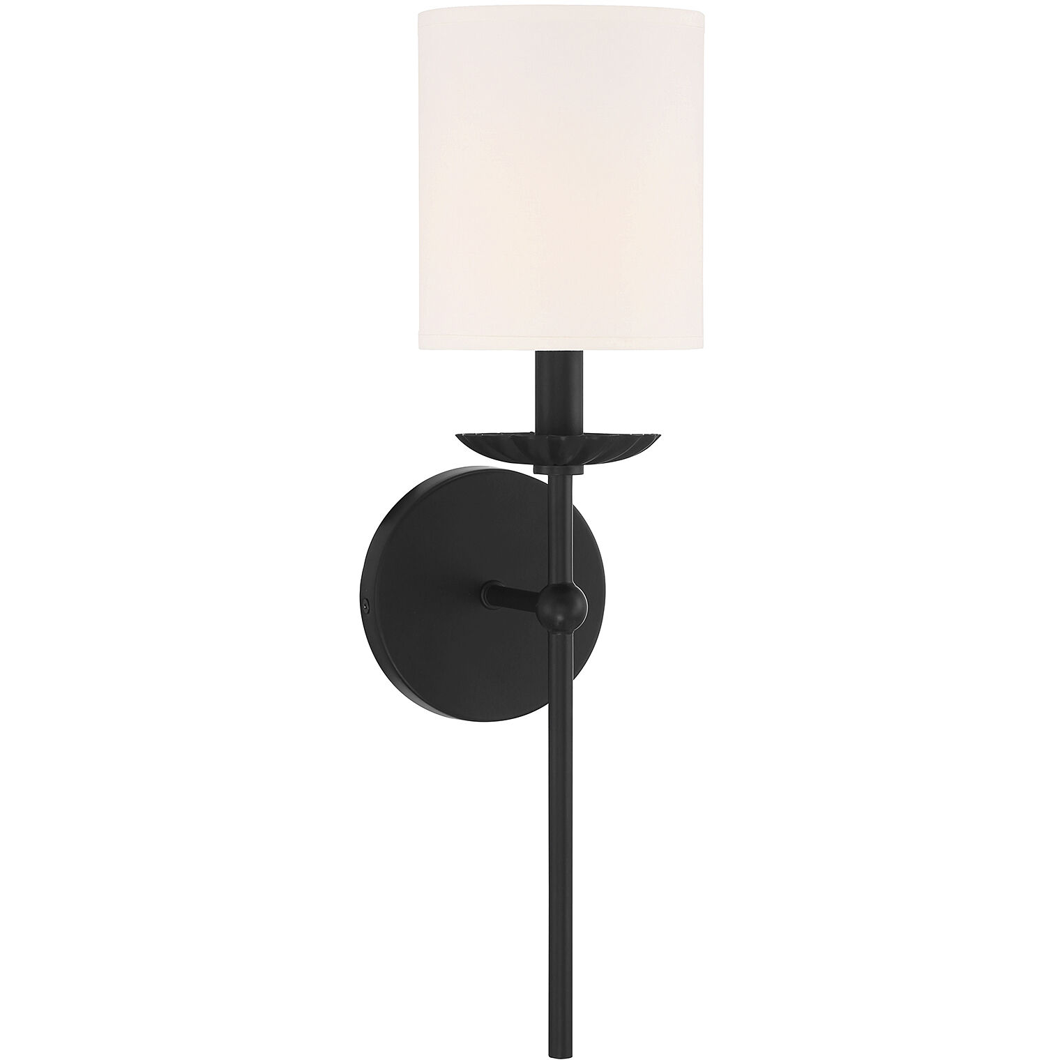Vintage 1 Light 5 inch Matte Black Wall Sconce Wall Light