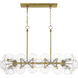Winter 12 Light 39 inch Soft Brass Island Chandelier Ceiling Light