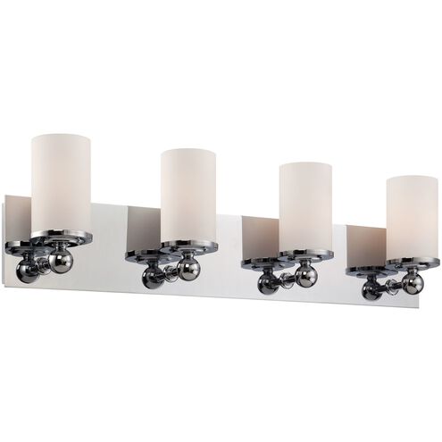 Adam 4 Light 28.5 inch Chrome Vanity Light Wall Light