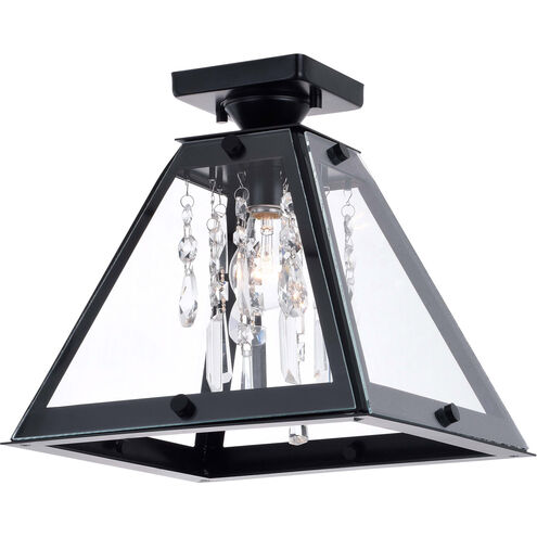 Tremont LED 12.5 inch Matte Black Semi-Flush Mount Ceiling Light