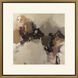 Warm Reception / With Pleasure Brown and Black and Beige and Gray Framed Art