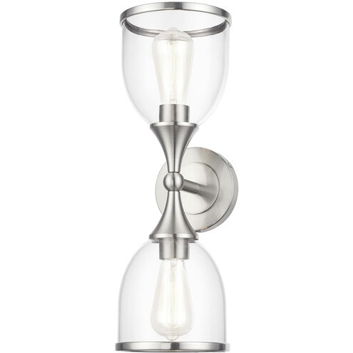 Ashridge 2 Light 6.5 inch Brushed Nickel Vanity Wall Sconce Wall Light