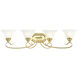 Coronado 4 Light 36 inch Polished Brass Bath Vanity Wall Light
