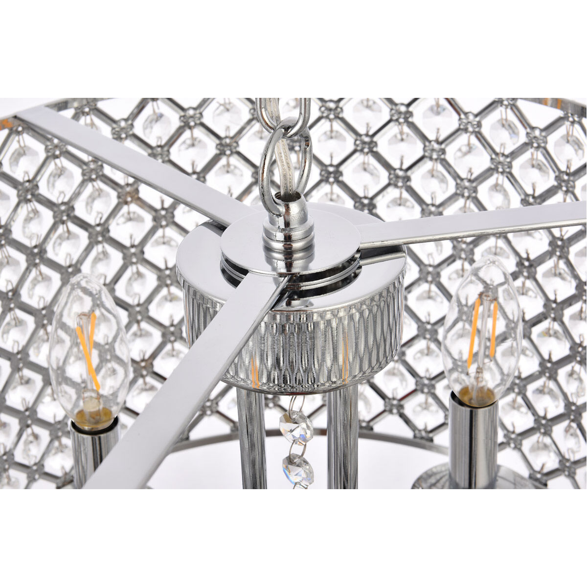 Elise 4 Light 14 inch Chrome Pendant Ceiling Light