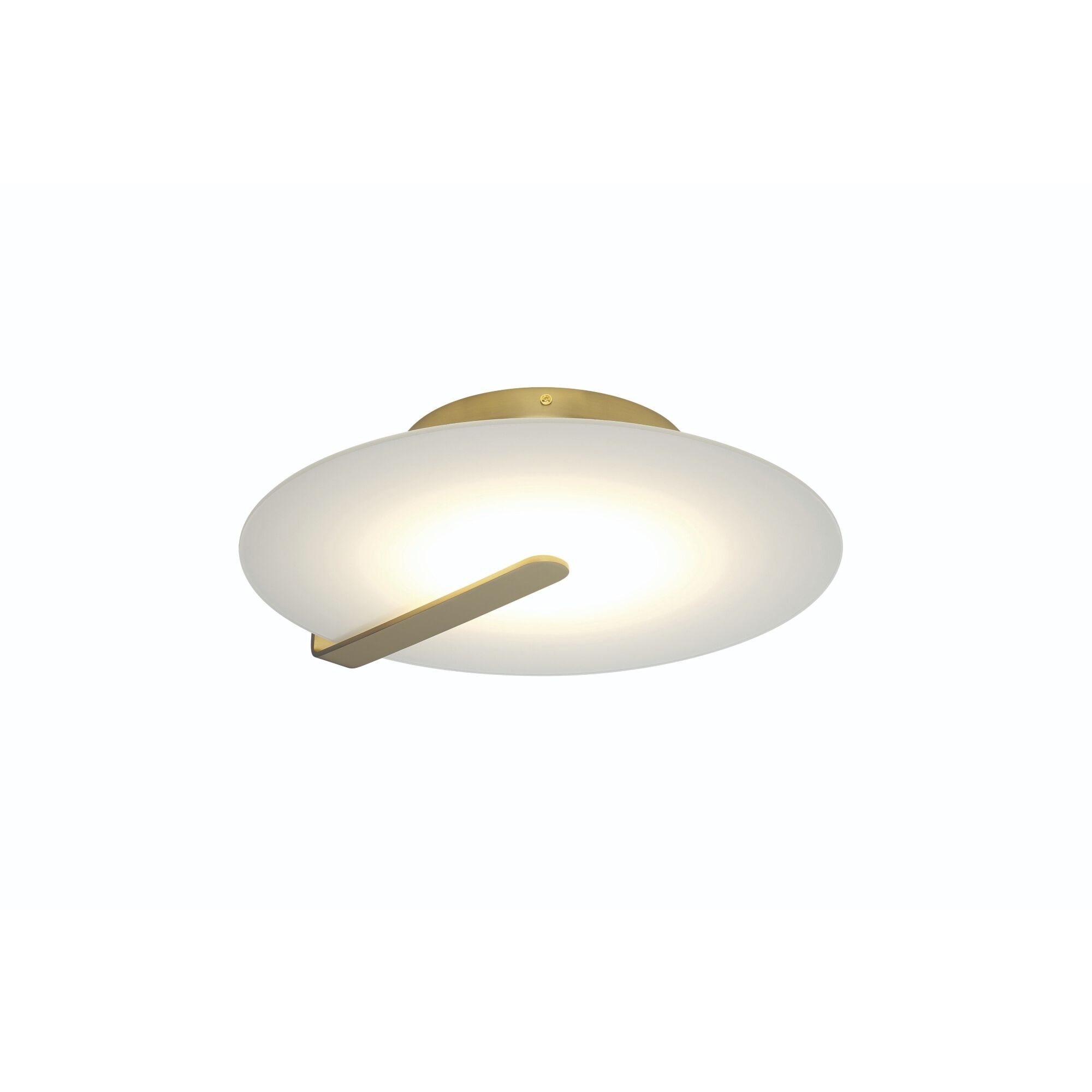 Nuvola LED 12.25 inch Gold Flush Mount Ceiling Light