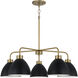 Ross 5 Light 30 inch Aged Brass Chandelier Ceiling Light