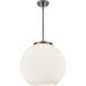 Ballston Athens 3 Light 15.75 inch Oil Rubbed Bronze Statement Pendant Ceiling Light in Incandescent, Matte White