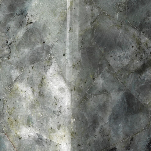 Borealis Tall 1 Light 8 inch Labradorite Polished Nickel Backplate Wall Sconce Wall Light, Hexagon