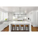 Ballston Gorham 4 Light 48 inch Polished Chrome Island Light Ceiling Light in Charcoal Glass, Ballston
