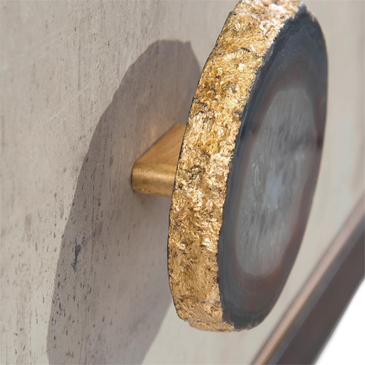 Palma Windsor Black Wtiza Gesso Chest, Two Drawers