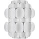 Swoon Sconce Wall Light in Matte White, Smithsonian Collaboration