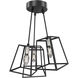 Cape Breton 3 Light 17 inch Buffed Nickel and Graphite Semi-flush Mount Ceiling Light