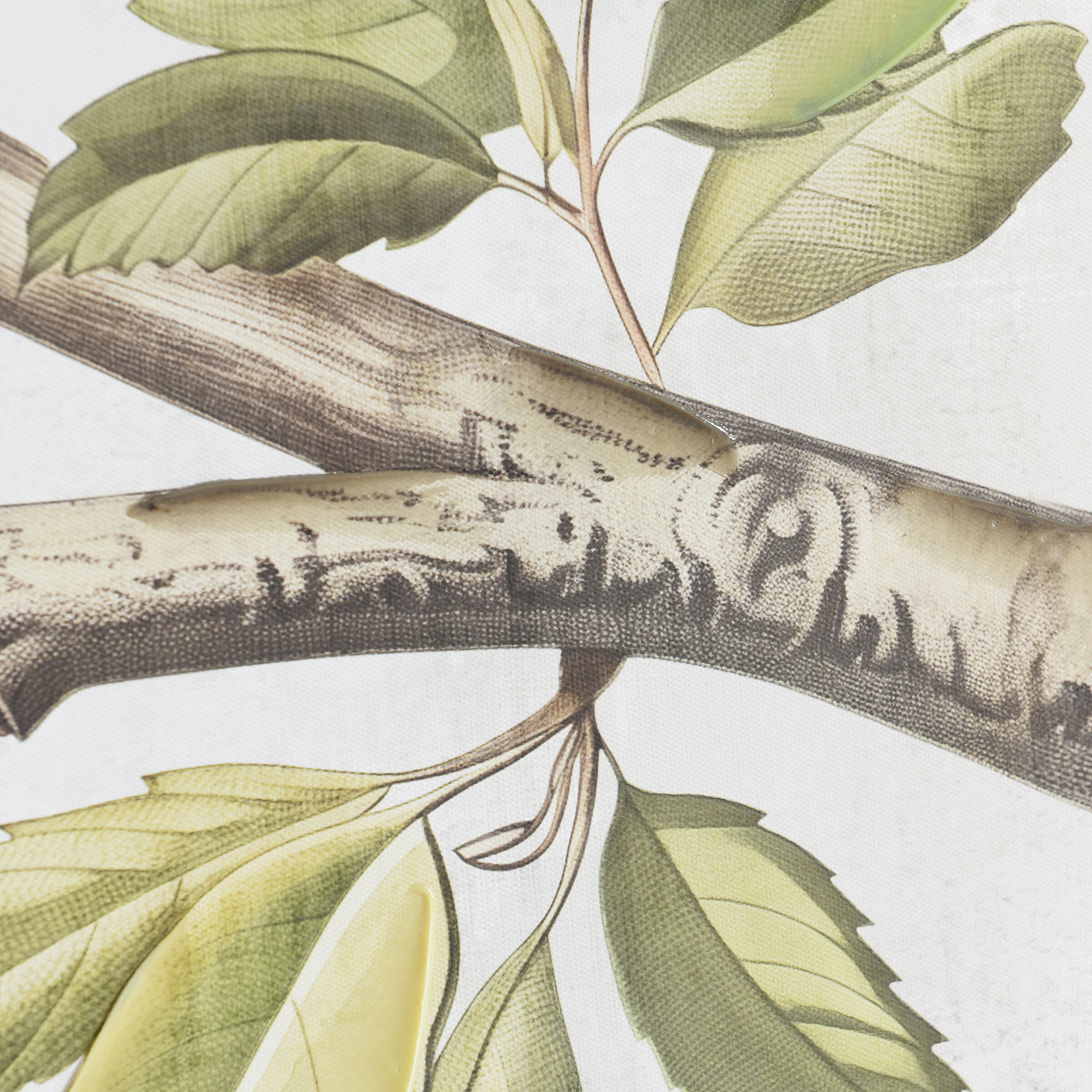 Birdsong Blue and Green and Cream Wall Art