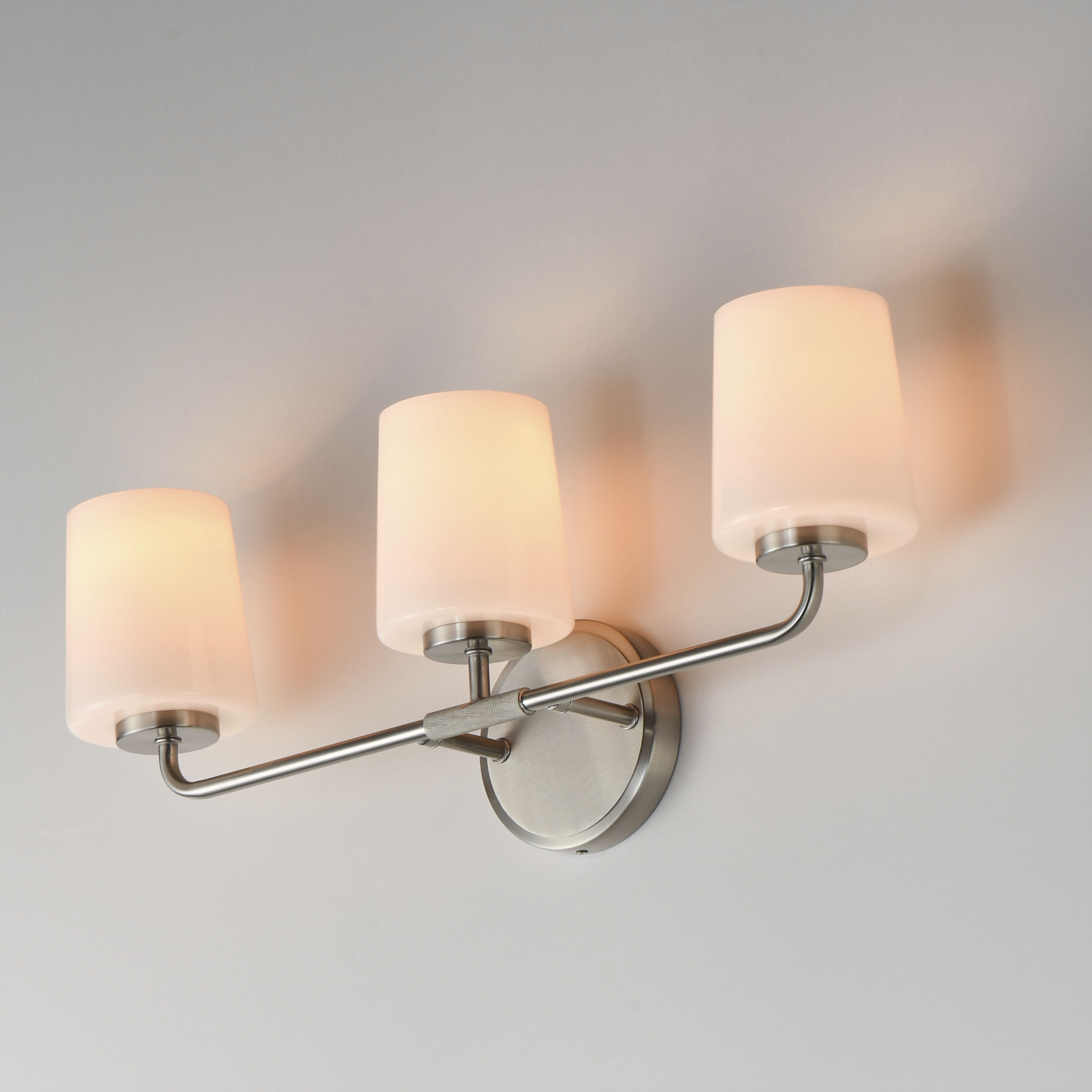 Durham 3 Light 23 inch Satin Nickel Bath Vanity Wall Light
