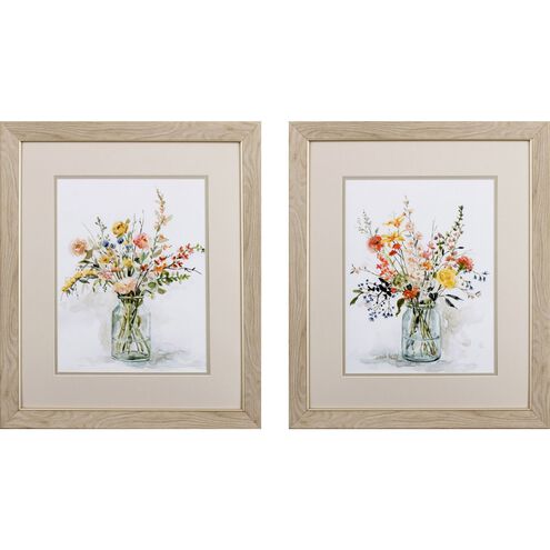 Florals Collection Pink Framed Art
