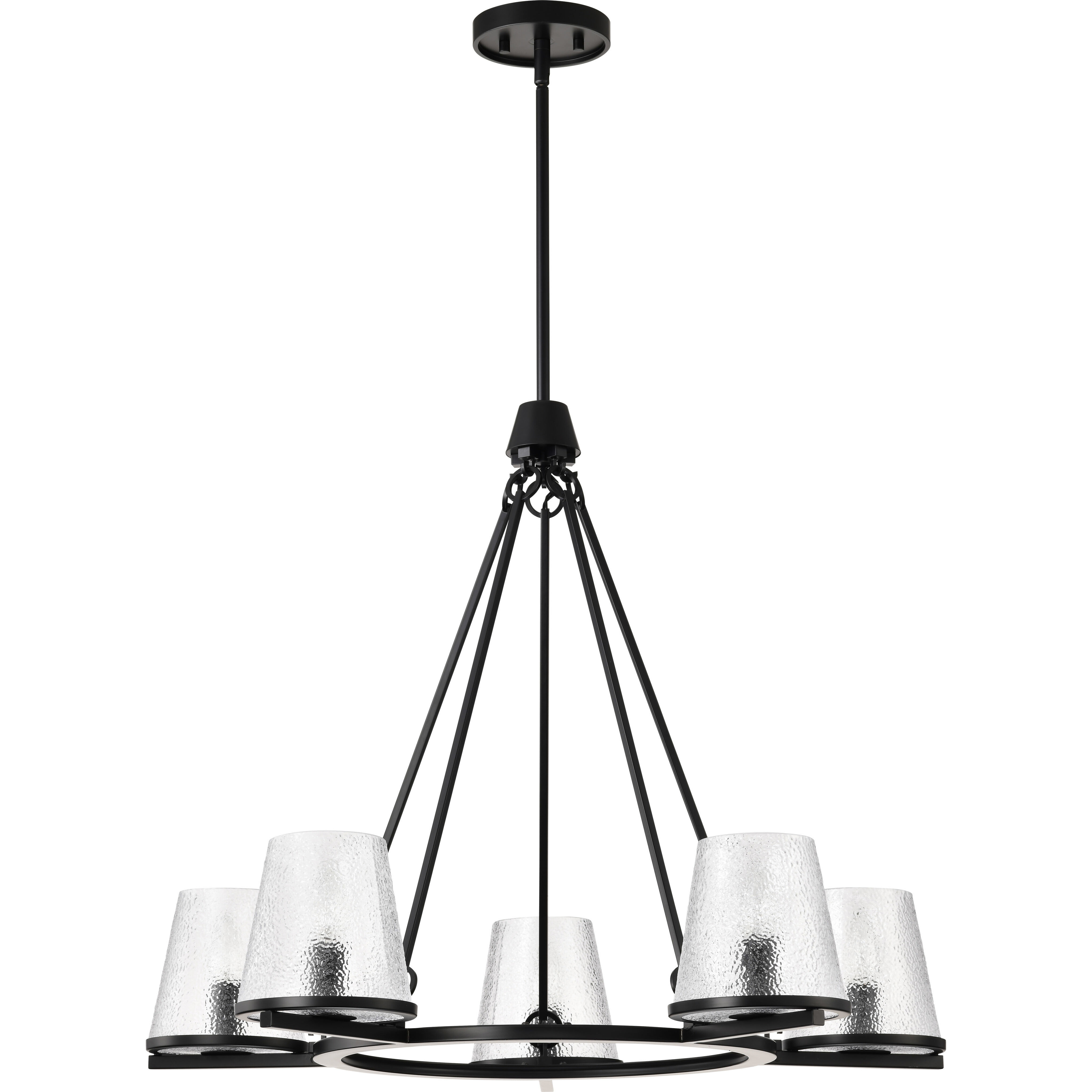 Valentine 30 inch Black Chandelier Ceiling Light