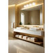 Colette Vanity Wall Light in Modern Gold