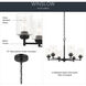 Winslow 6 Light Black Chandelier Ceiling Light, Large