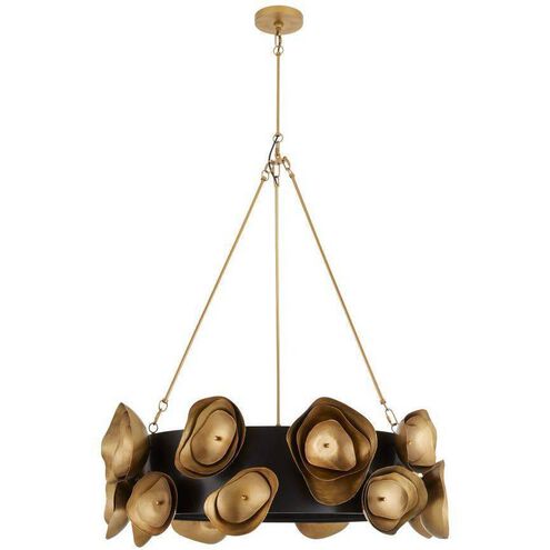 Gaia 6 Light 36 inch Antique Brass and Bronze Chandelier Ceiling Light