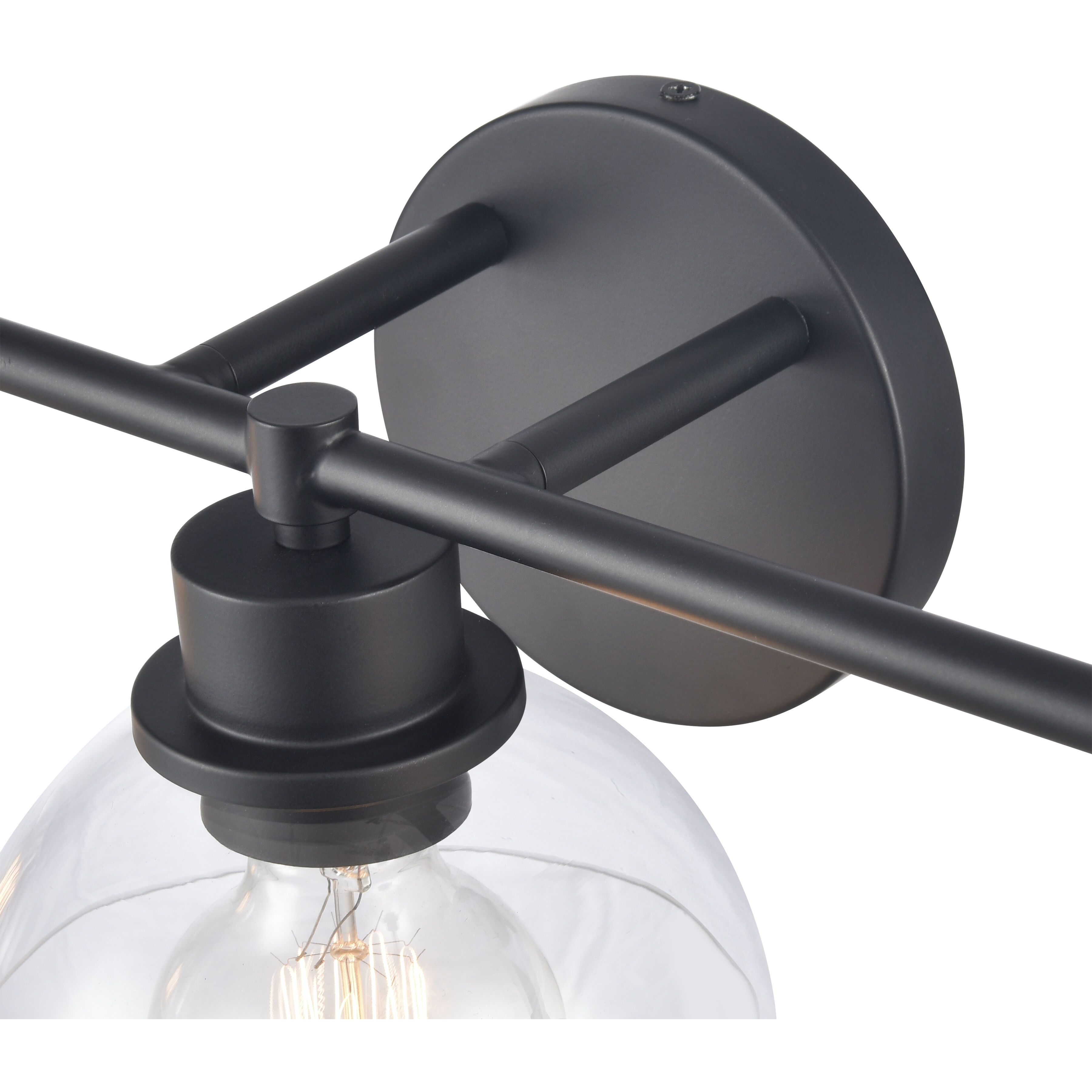 Julian Vanity Light Wall Light in Matte Black