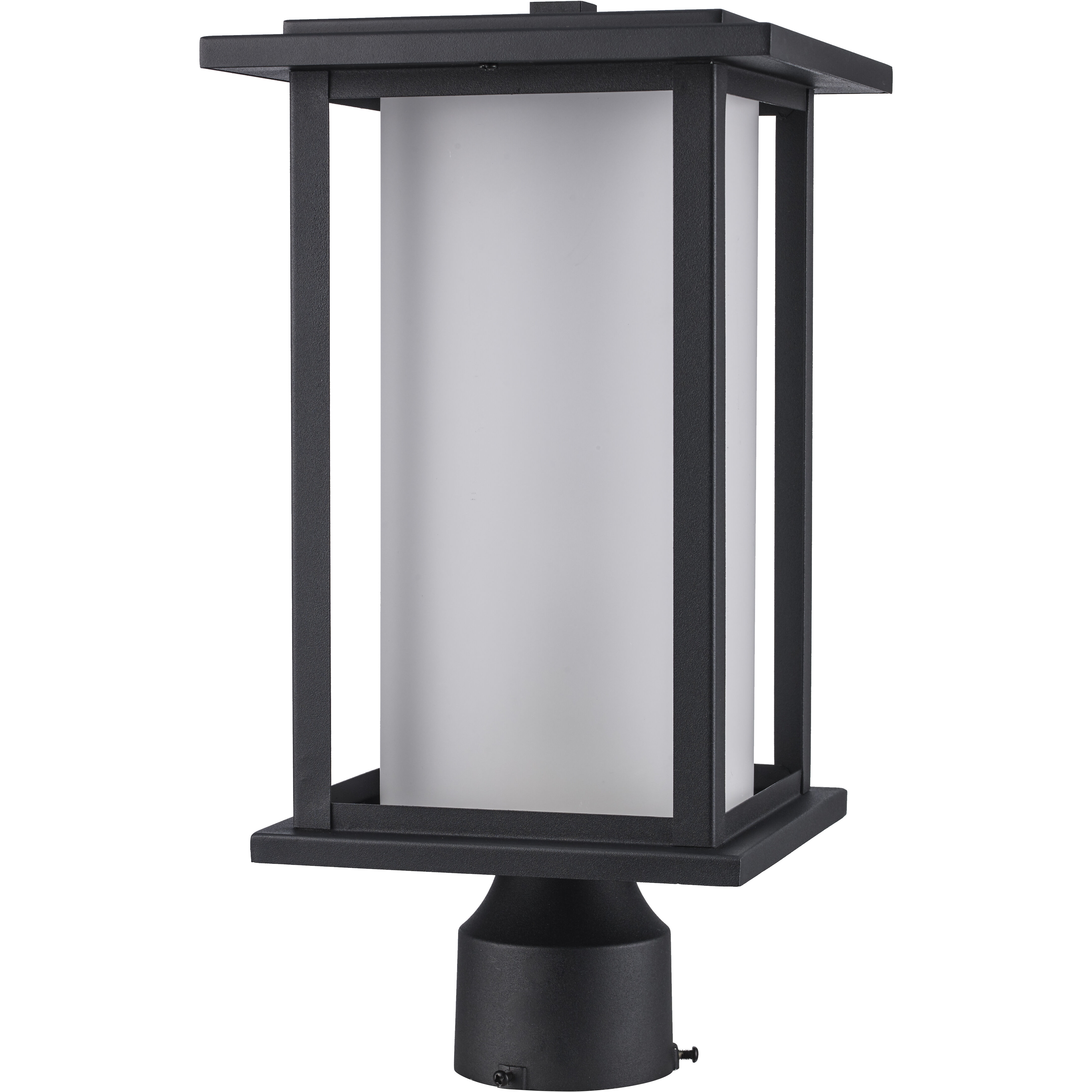 Shaakar 1 Light 16 inch Black Outdoor Post Lantern Head