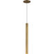 Mason LED 1.63 inch Vintage Brass Pendant Ceiling Light