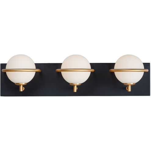 Revolve LED 20 inch Black/Gold Bath Vanity Wall Light