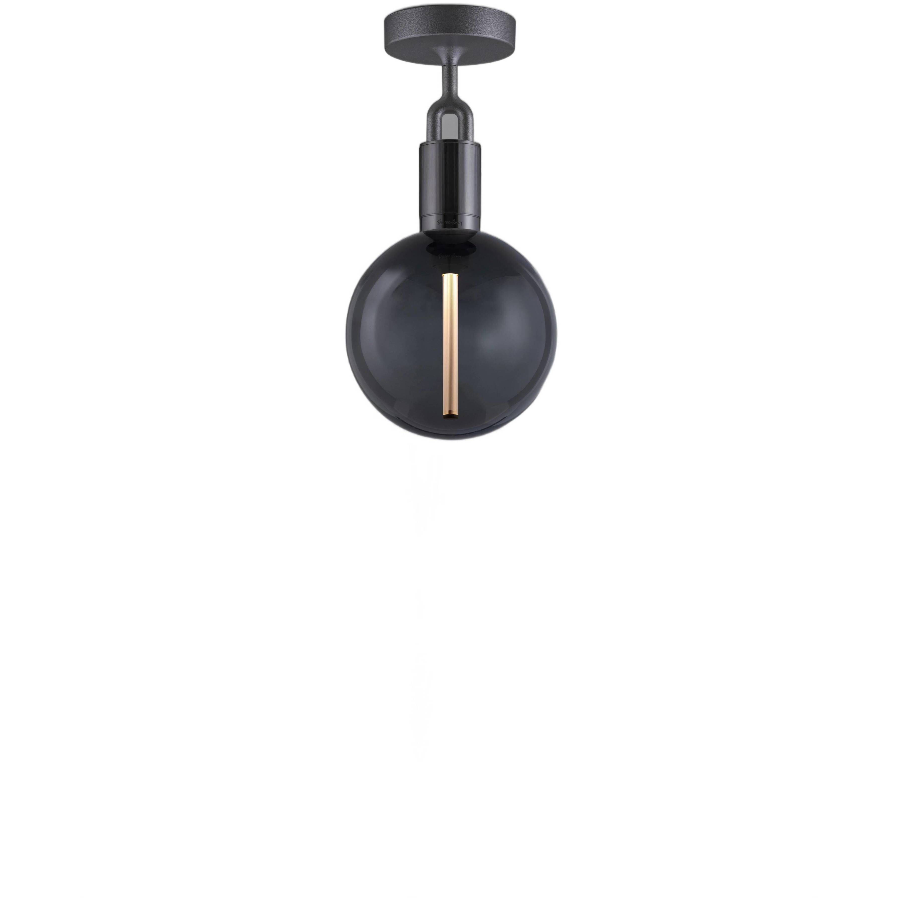 Forked LED 7.87 inch Gun Metal Flush Mount Ceiling Light