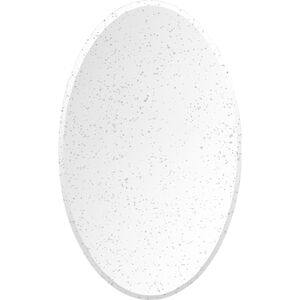 Crystalline 30 X 22 inch Ivory Mirror, Oval