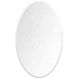 Crystalline 30 X 22 inch Ivory Mirror, Oval