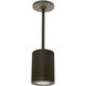 Tube Arch LED 5 inch Bronze Outdoor Pendant in Spot, 90, 3000K