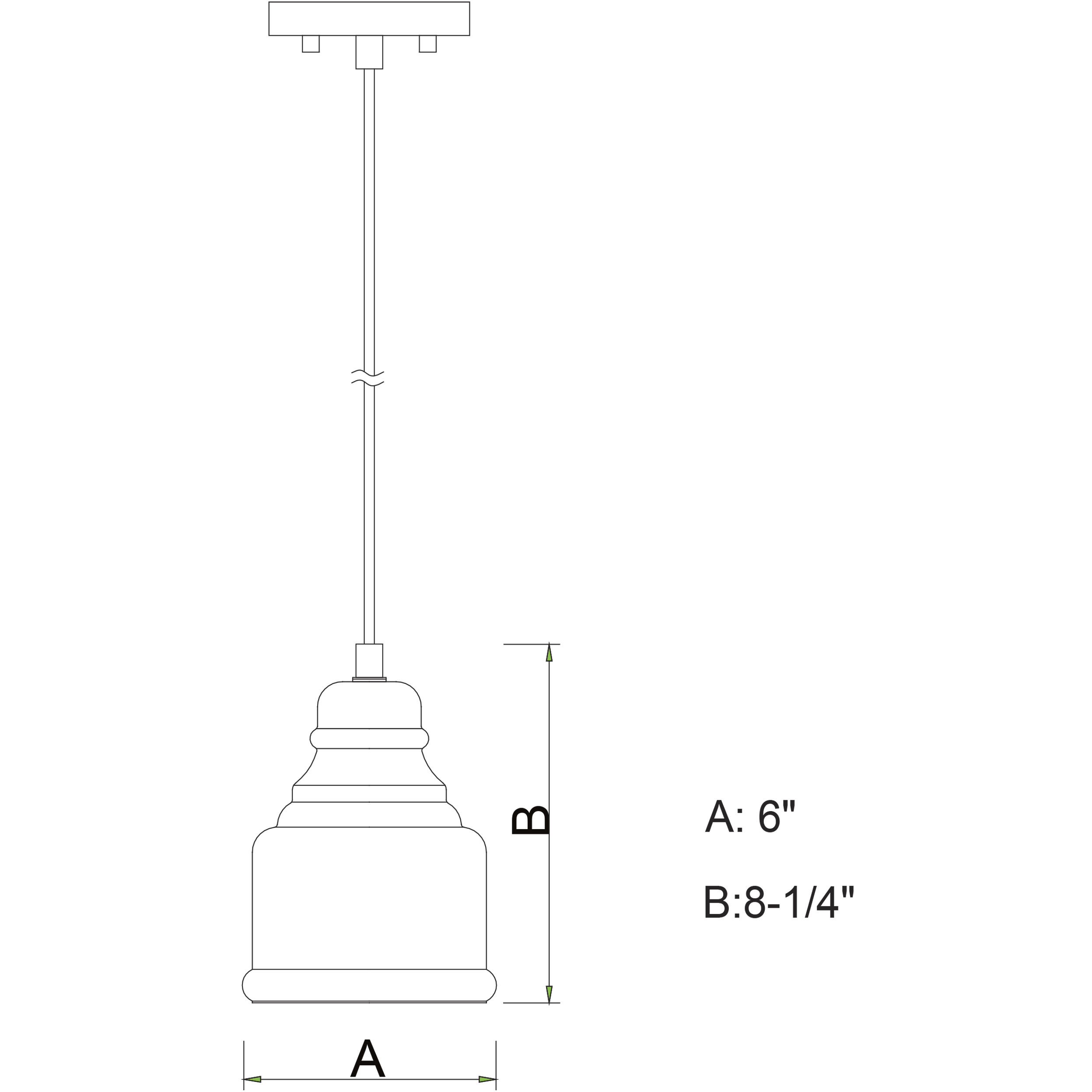Millie LED 6 inch Oil Rubbed Bronze Mini Pendant Ceiling Light