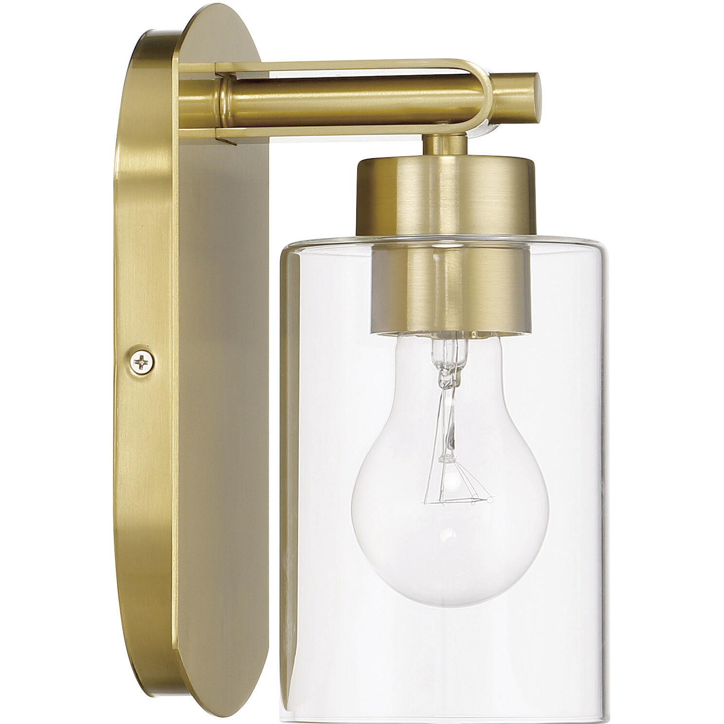 Hendrix 1 Light 5.25 inch Satin Brass Wall Sconce Wall Light