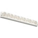 Tessera LED 38 inch Salt White Vanity Light Wall Light