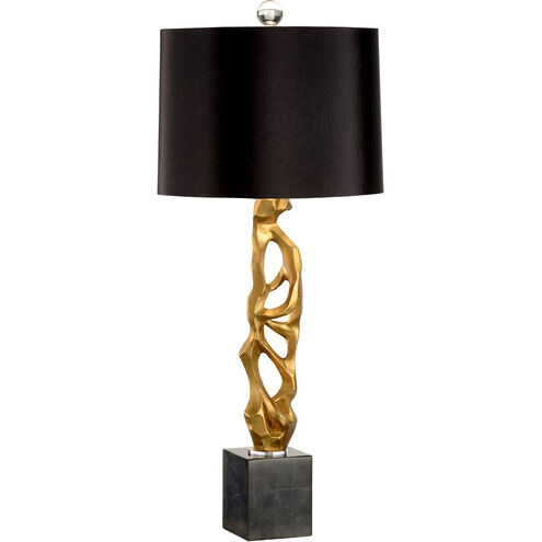 Frederick Cooper 40 inch 100.00 watt Gold Leaf/Natural Black Table Lamp Portable Light